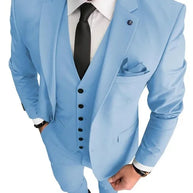 Tuxedo Slim Fit 3 Piece Groom Wedding Suits