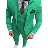 Tuxedo Slim Fit 3 Piece Groom Wedding Suits