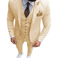 Tuxedo Slim Fit 3 Piece Groom Wedding Suits