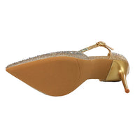 Elegant Crystal Pumps 10cm Wedding Heels