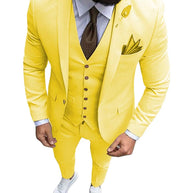 Tuxedo Slim Fit 3 Piece Groom Wedding Suits