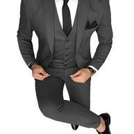 Tuxedo Slim Fit 3 Piece Groom Wedding Suits