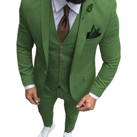 Tuxedo Slim Fit 3 Piece Groom Wedding Suits