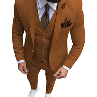 Tuxedo Slim Fit 3 Piece Groom Wedding Suits