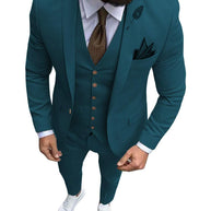 Tuxedo Slim Fit 3 Piece Groom Wedding Suits