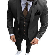 Tuxedo Slim Fit 3 Piece Groom Wedding Suits
