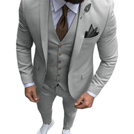 Tuxedo Slim Fit 3 Piece Groom Wedding Suits