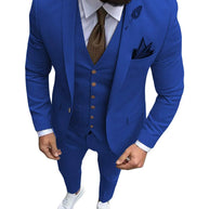 Tuxedo Slim Fit 3 Piece Groom Wedding Suits