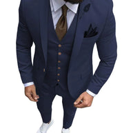 Tuxedo Slim Fit 3 Piece Groom Wedding Suits