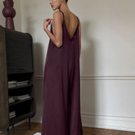 V-Neck Spaghetti-Strap Slip Nightgown