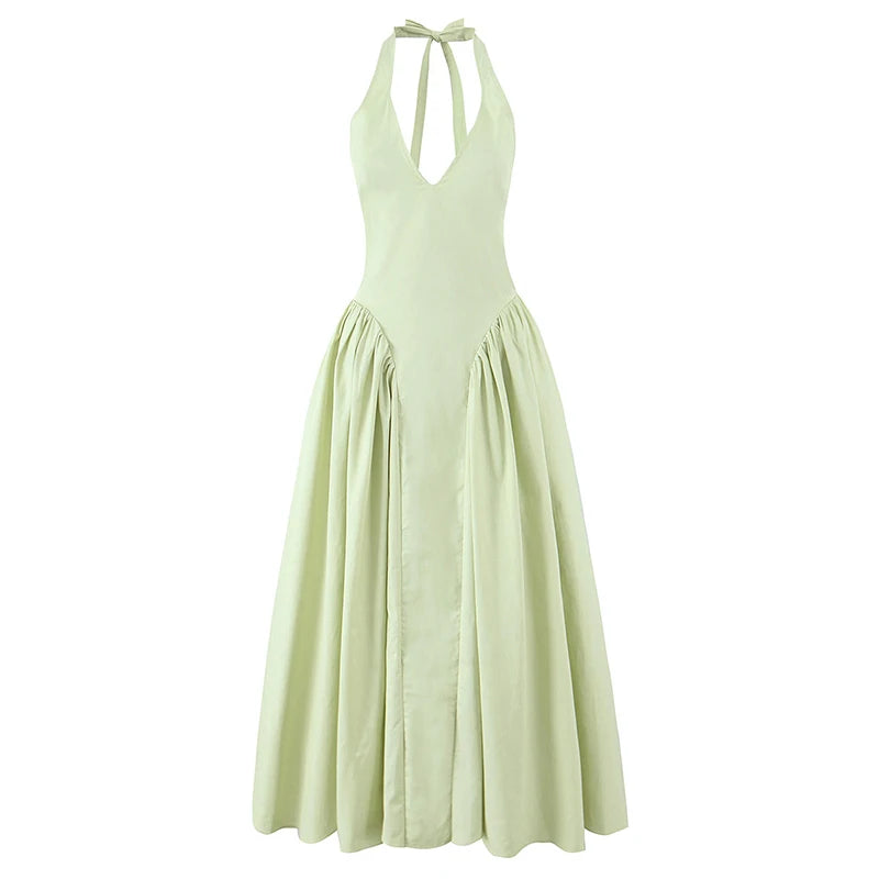 Elegant Halter Dress For Women