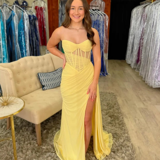 Strapless Sleeveless Party Dresses