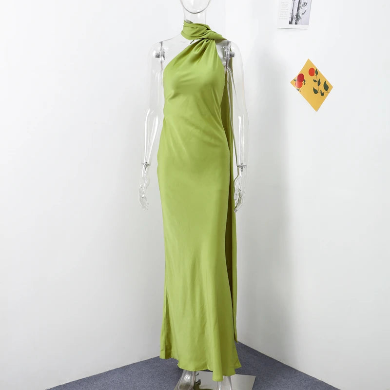 Sexy Satin Ribbon Party Dress For Women