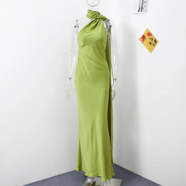 Sexy Satin Ribbon Party Dress For Women