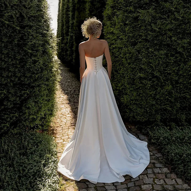 Simple A-Line Wedding Dresses