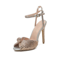 Summer Elegant High heels Crystal Wedding Banquet Bridal Shoes
