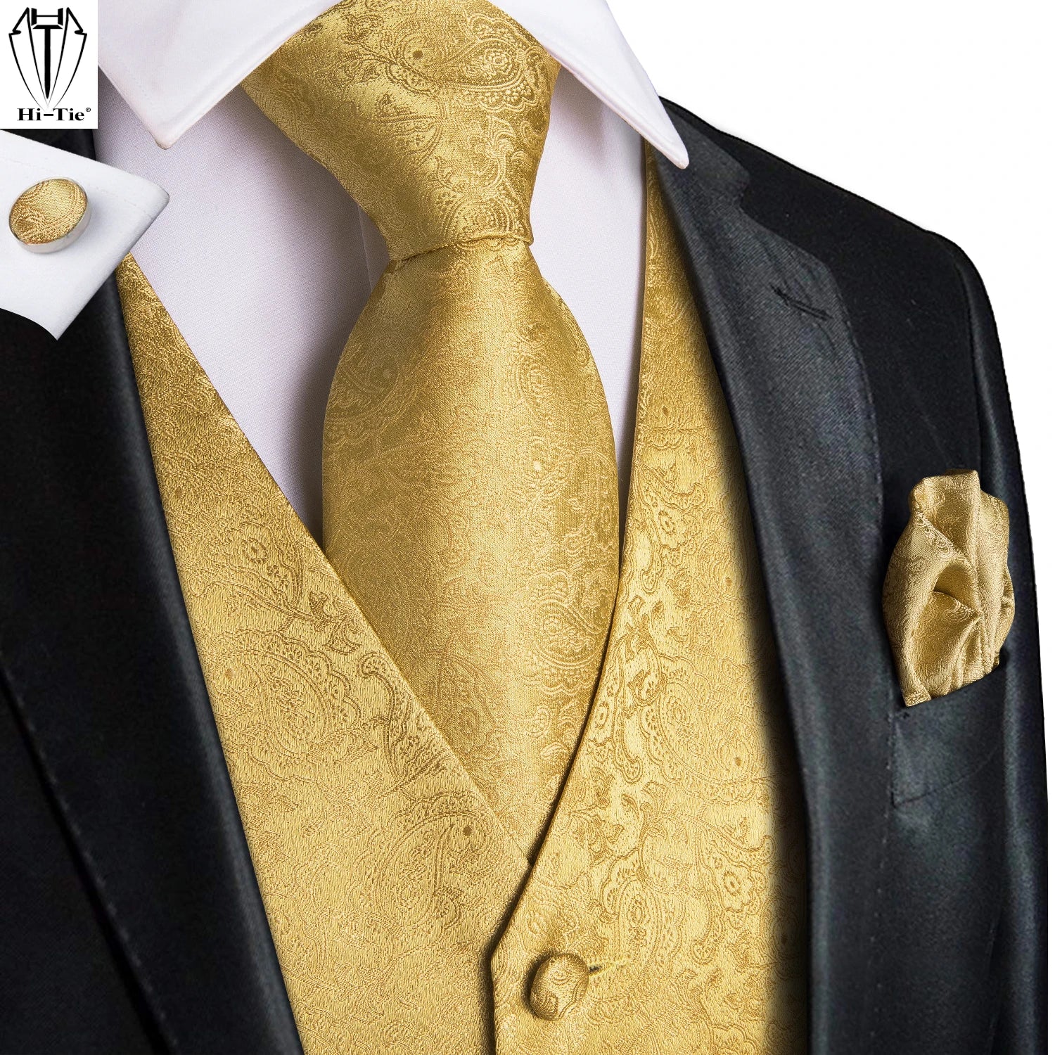 Luxury Silk Men’s Vest Set