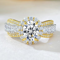 Women’s Moissanite Engagement & Wedding Ring