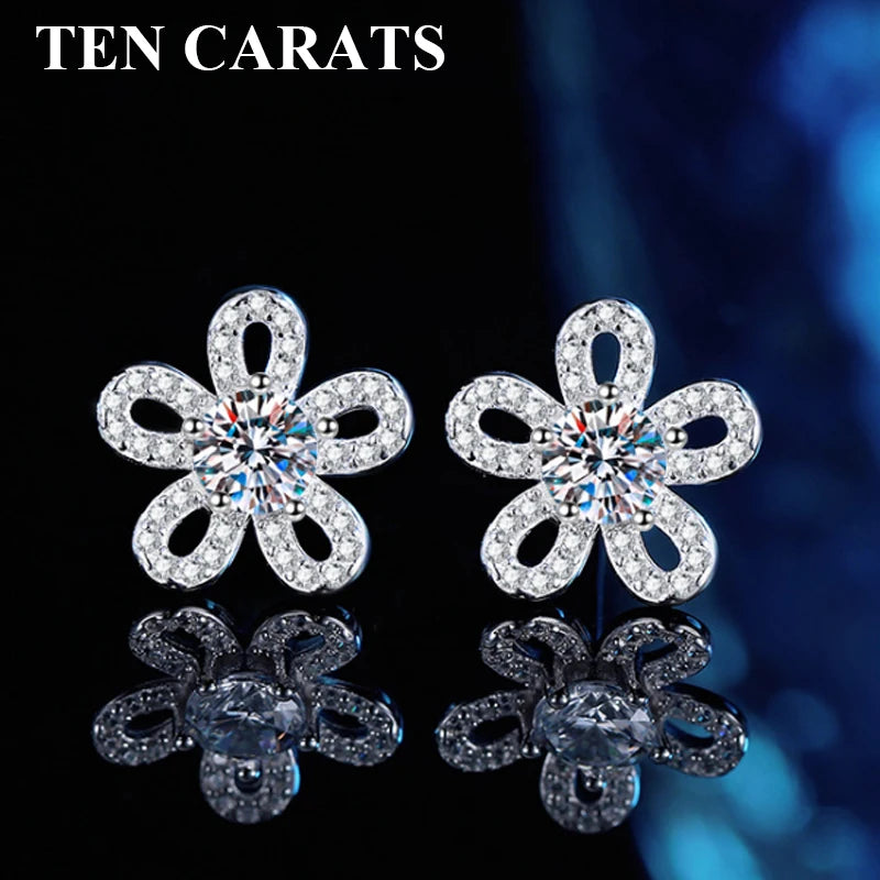 Luxury Moissanite Stud Earrings