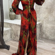 V-Neck Sexy Split Maxi Dress