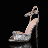 Summer Elegant High heels Crystal Wedding Banquet Bridal Shoes