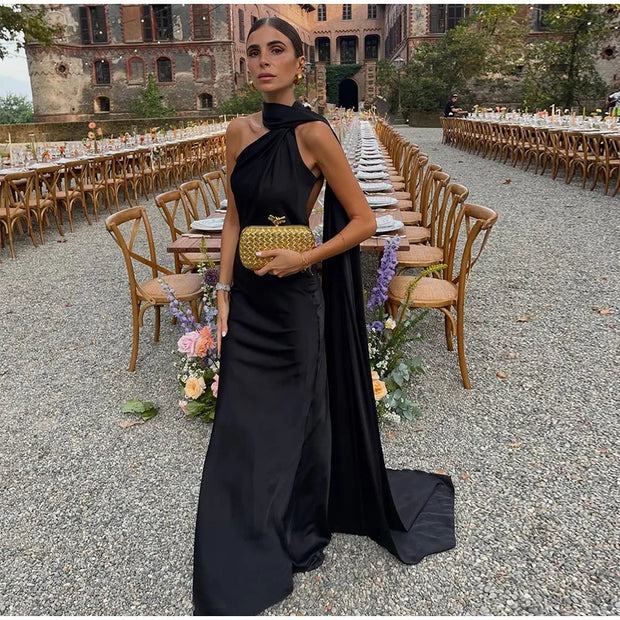 Sexy Satin Ribbon Party Dress For Women