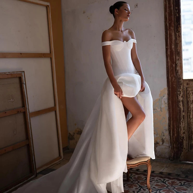 Eightree Elegant Boho Wedding Dress