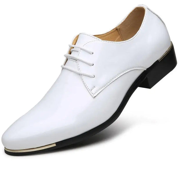 Premium Men’s Patent Leather Wedding Shoes