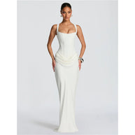 Square-Neck Fishtail Formal Dress