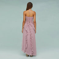 Elegant Lotus Edge Maxi Dress