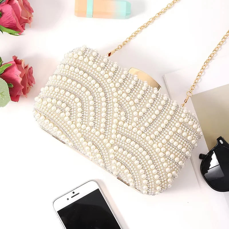 Ladies Pearl Elegant Evening Bag
