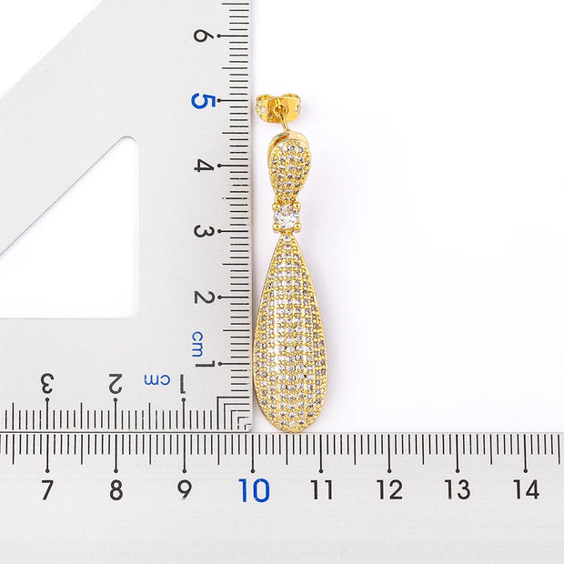 Delicate Shiny Zircon Earrings for Women