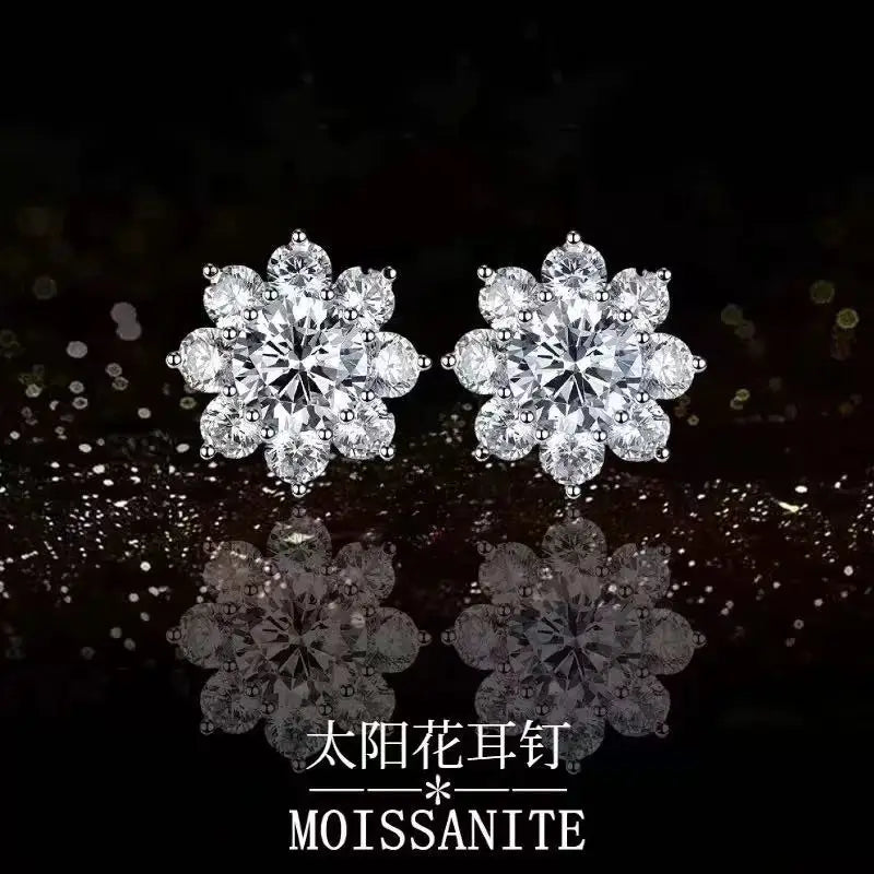Luxury Moissanite Stud Earrings
