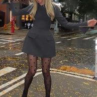 Waist-Cinched Midi Dress for Fall & Winter