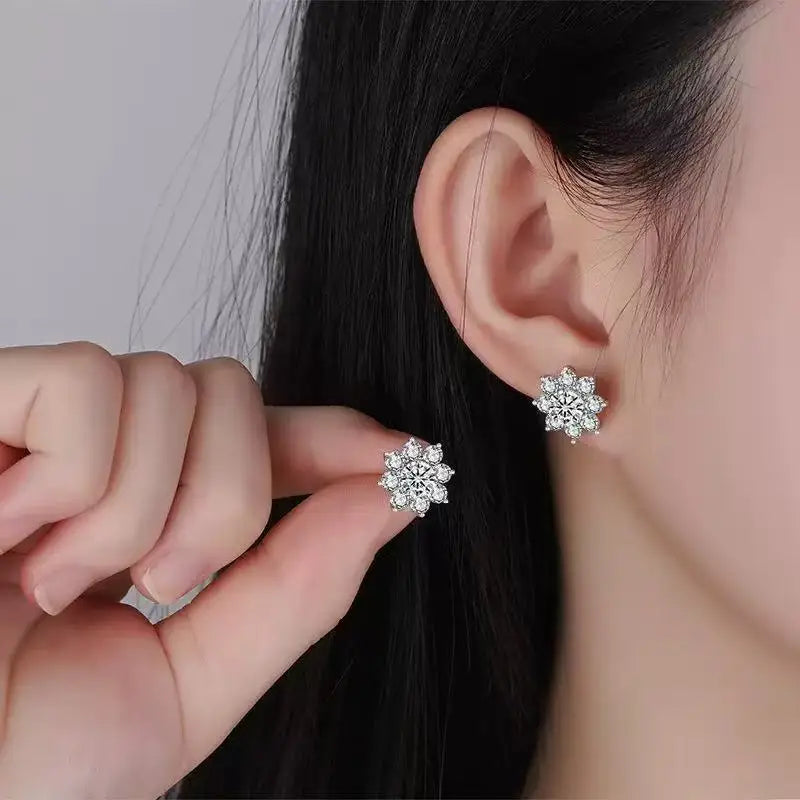 Luxury Moissanite Stud Earrings