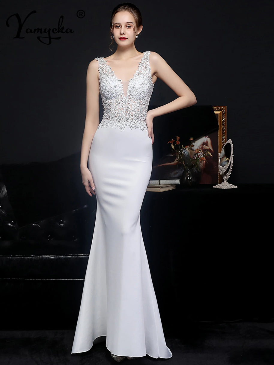 Sexy elegant luxury wedding evening long dresses