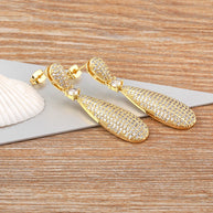 Delicate Shiny Zircon Earrings for Women