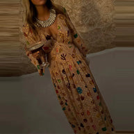 Fashion Hight Waist Pleated Chiffon Party Dress