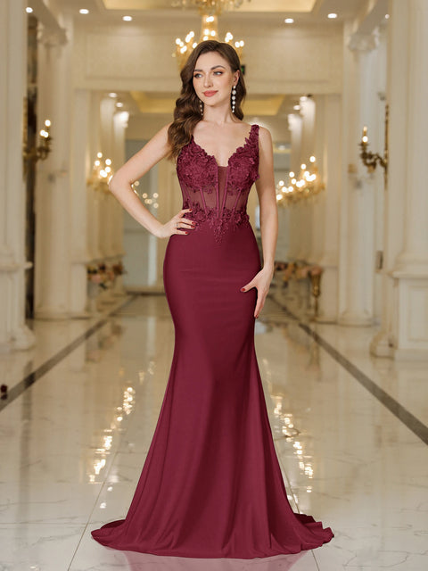 Elegant Straps White Mermaid Wedding Dresses