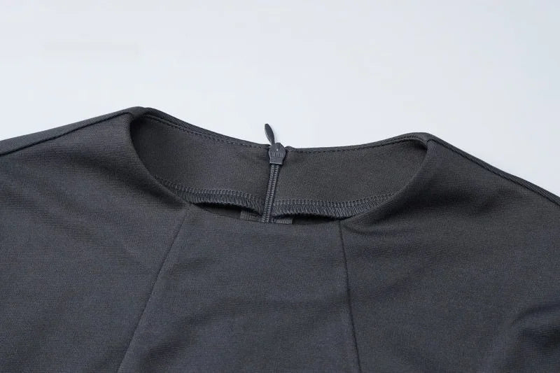Waist-Cinched Midi Dress for Fall & Winter