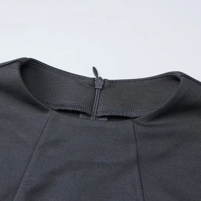 Waist-Cinched Midi Dress for Fall & Winter