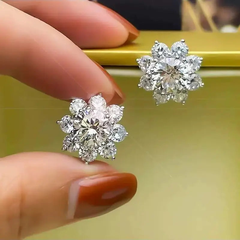 Luxury Moissanite Stud Earrings
