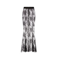 Elegant Sweetheart Sheer Ruffle Maxi Dress