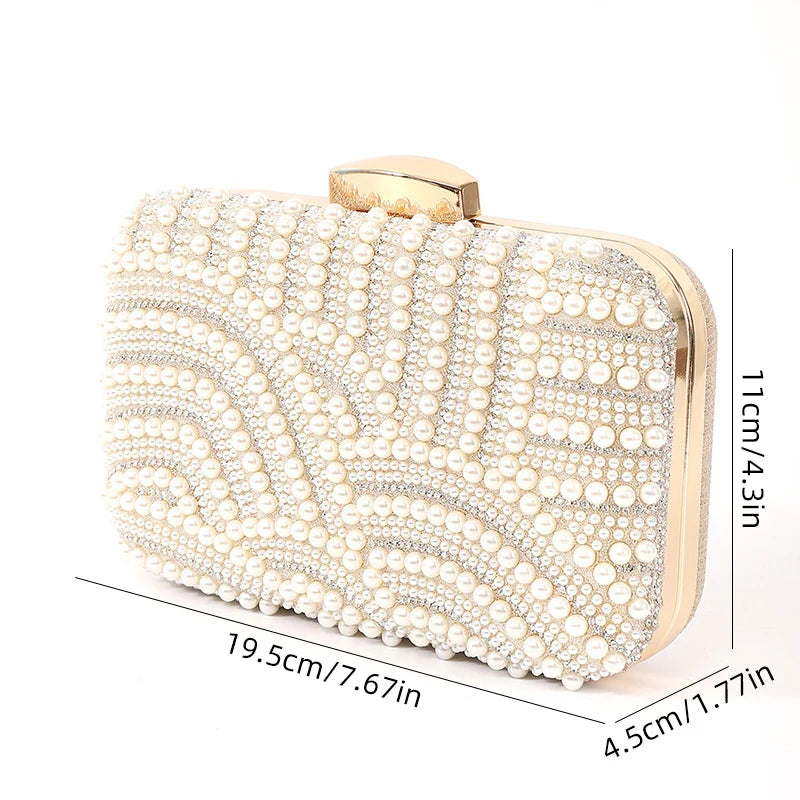 Ladies Pearl Elegant Evening Bag