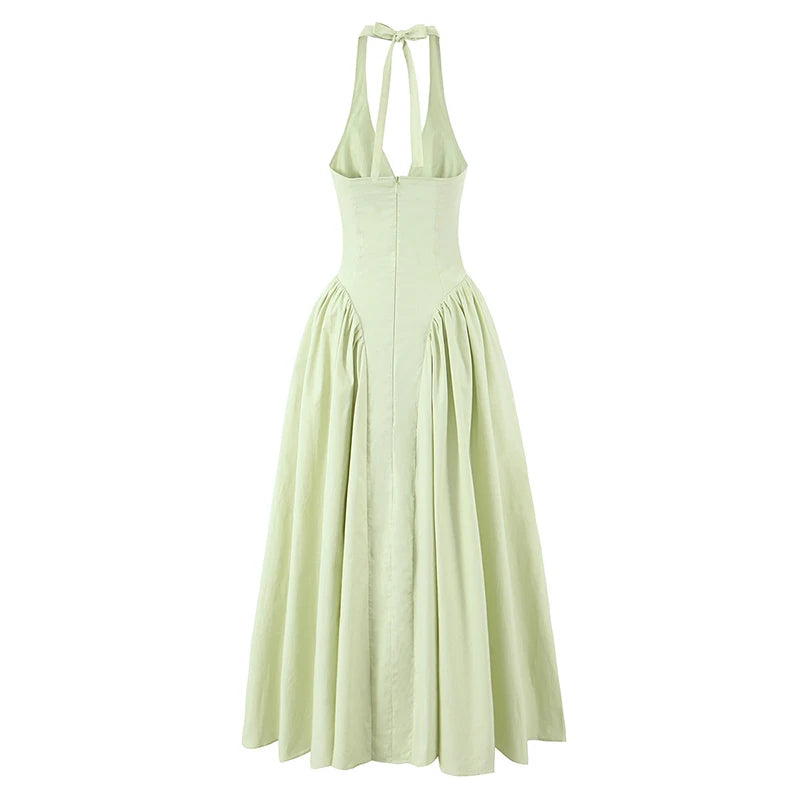 Elegant Halter Dress For Women