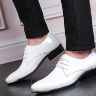 Premium Men’s Patent Leather Wedding Shoes