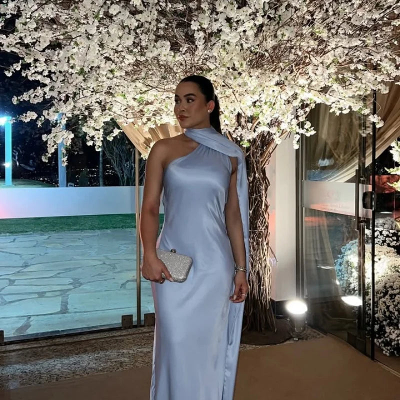 Satin Ribbon Party Dress For Women