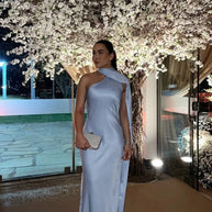 Sexy Satin Ribbon Party Dress For Women