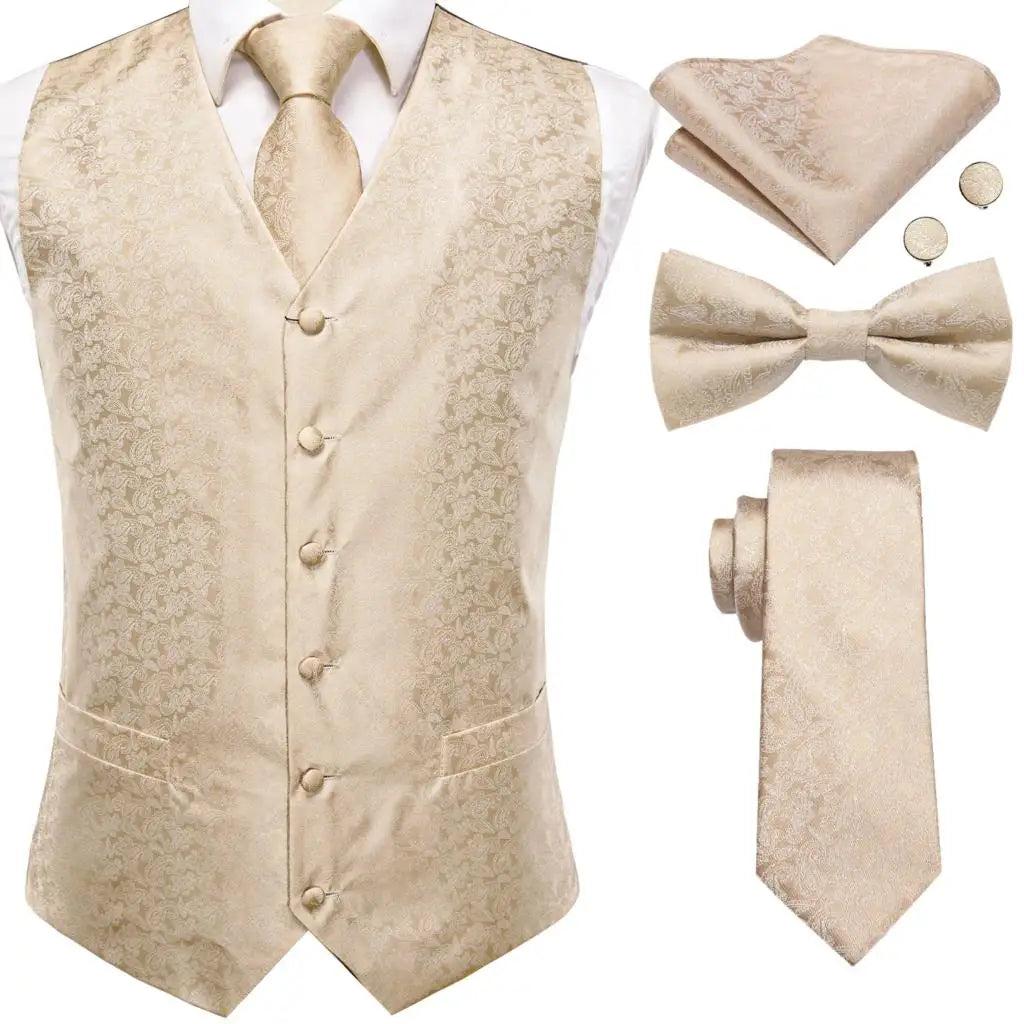 Luxury Silk Men’s Vest Set