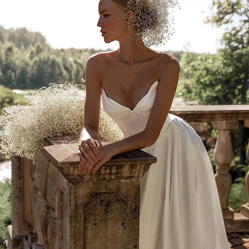 Simple A-Line Wedding Dresses